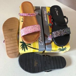 Forever 21 glitter sandals